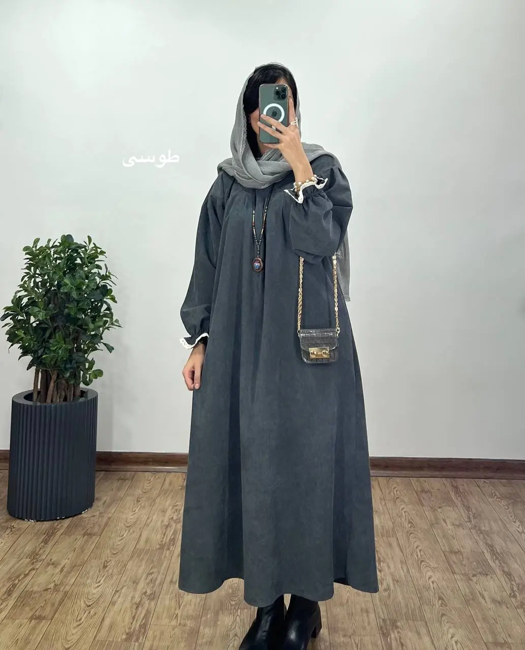 پیراهن مانتویی پاییزه رایلی